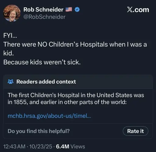rob schneider is a toilet