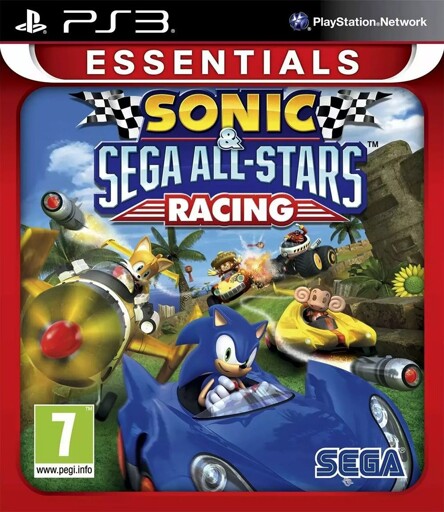 PlayStation 3 game cover of 'Sonic & SEGA All-Stars Racing'