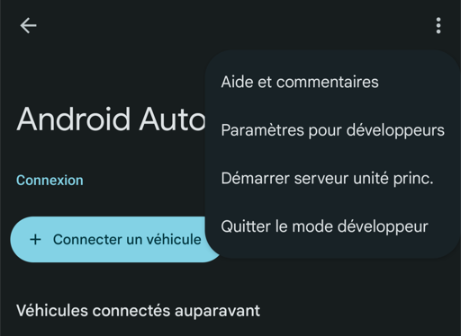 Screenshot of Android Auto's setting allowing to use apps installed from unsafe sources