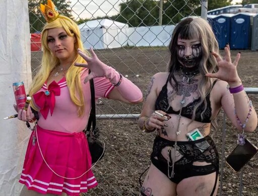Juggalettes at The Gathering, 2025