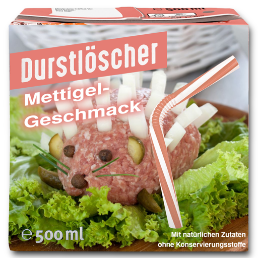 Durstlöscher mit Mettigel-Geschmack - Mit natürlichen Zutaten ohne Konservierungsstoffe